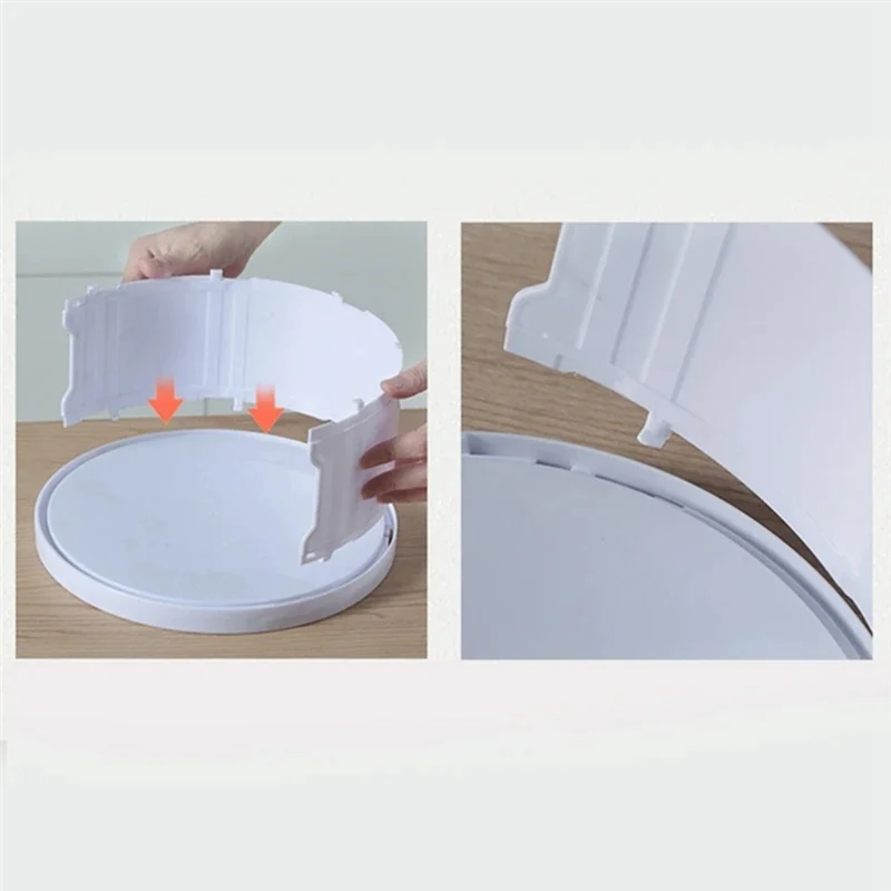 -AT37 Food Heat Shield, Transparent Stackable Dustproof, Leftovers Food Storage Container Kitchen Organization