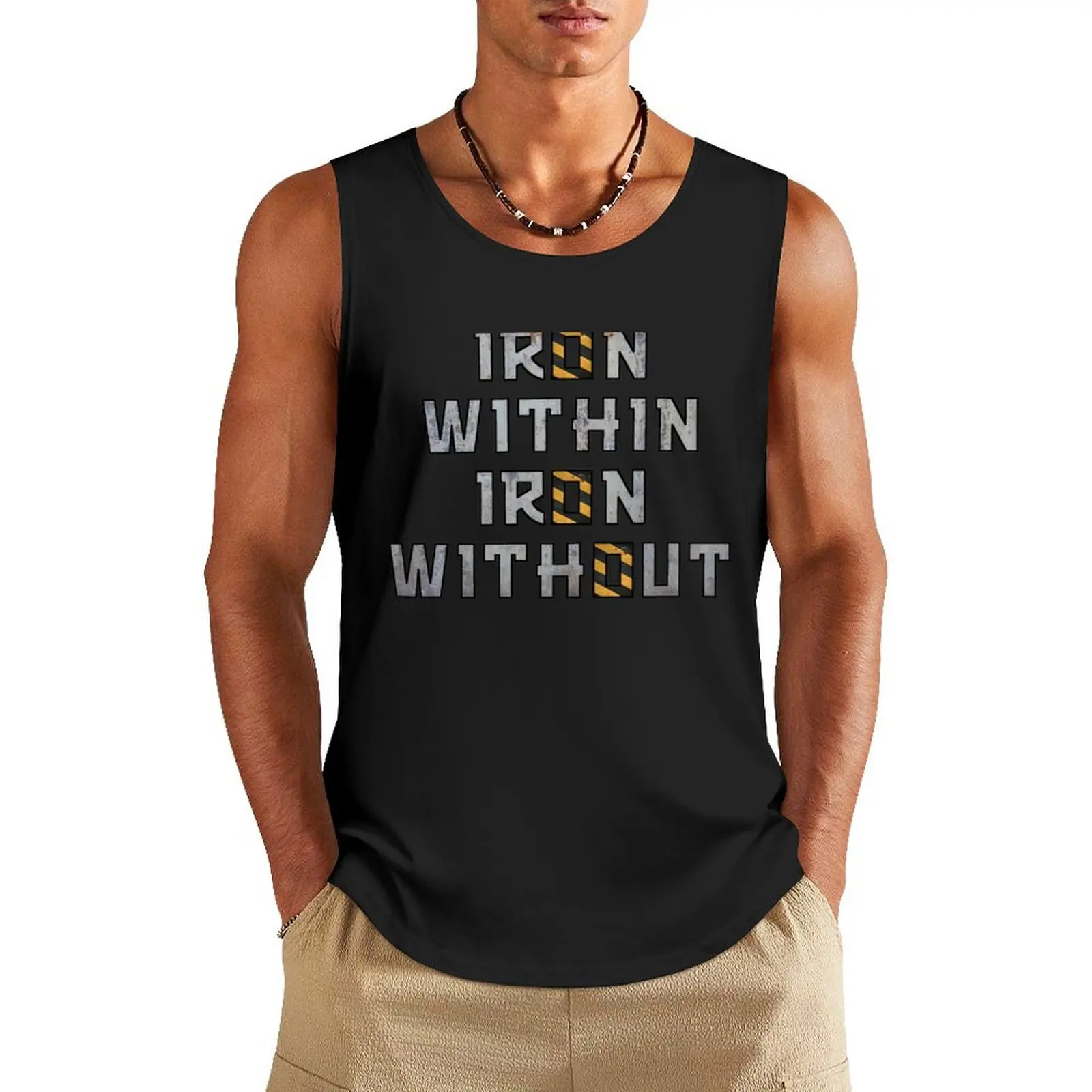 

Iron Within Iron Without Tank Top Sports shirt man sleeveless gym shirts male
