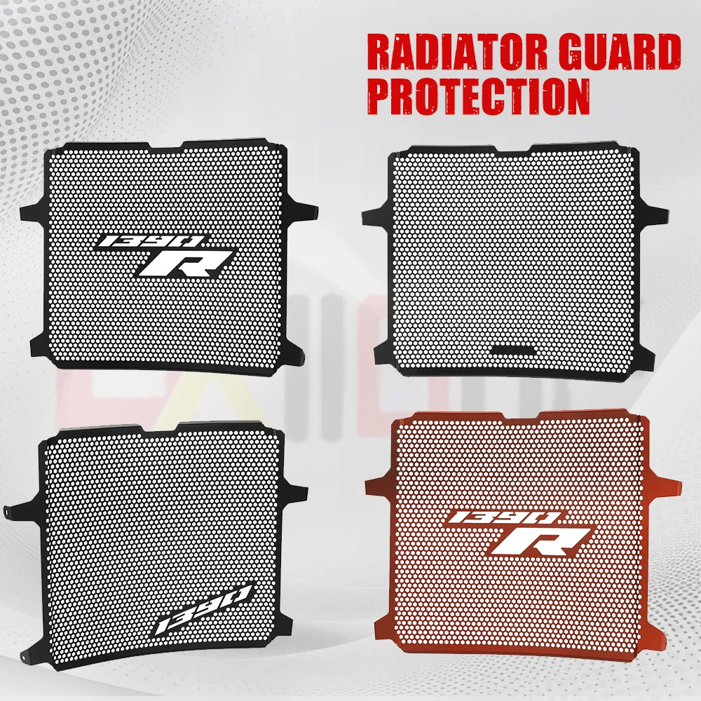 

FOR 1390 SuperDuke R 2024 2025 1390 Super Duke R Evo Motorcycle Radiator Tank Grille Grill Oil Cooler Guard Protection Cover