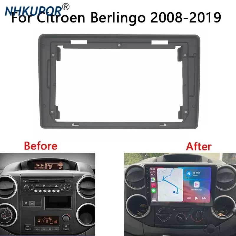 Car Radio Frame Kit For Citroen Berlingo 2008 2009 2010 2011 2012 2013 2014 2015 2016 2017 2018 2019