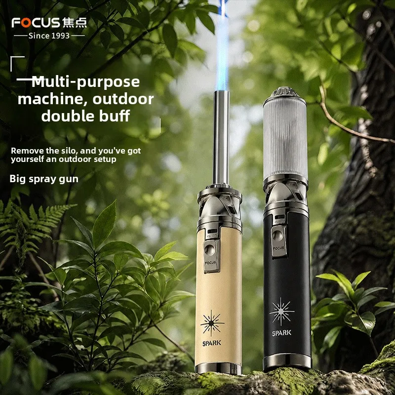 Outdoor Windproof High Temperature Igniter Spark Atmosphere Stick, Inflatable Lighter, Photo Booth Magic Tool Lighters Smoking