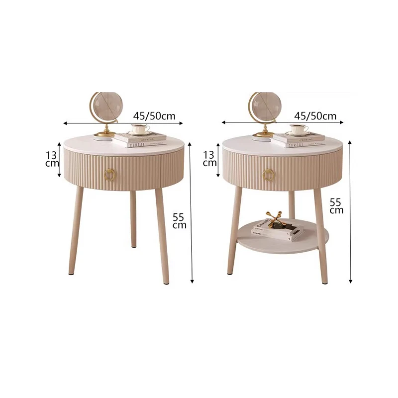 Минималистичные современные тумбочки, скандинавская роскошная круглая модная прикроватная тумбочка, небольшой столик для хранения, мебель для комнаты De Chevet Chambre