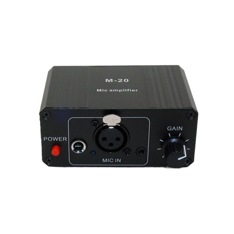 M07K-Dynamic Microphone Condenser Mic Amplifier M-20 Audio 48V Phantom Power Charging Black For Live Sound Card Speaker
