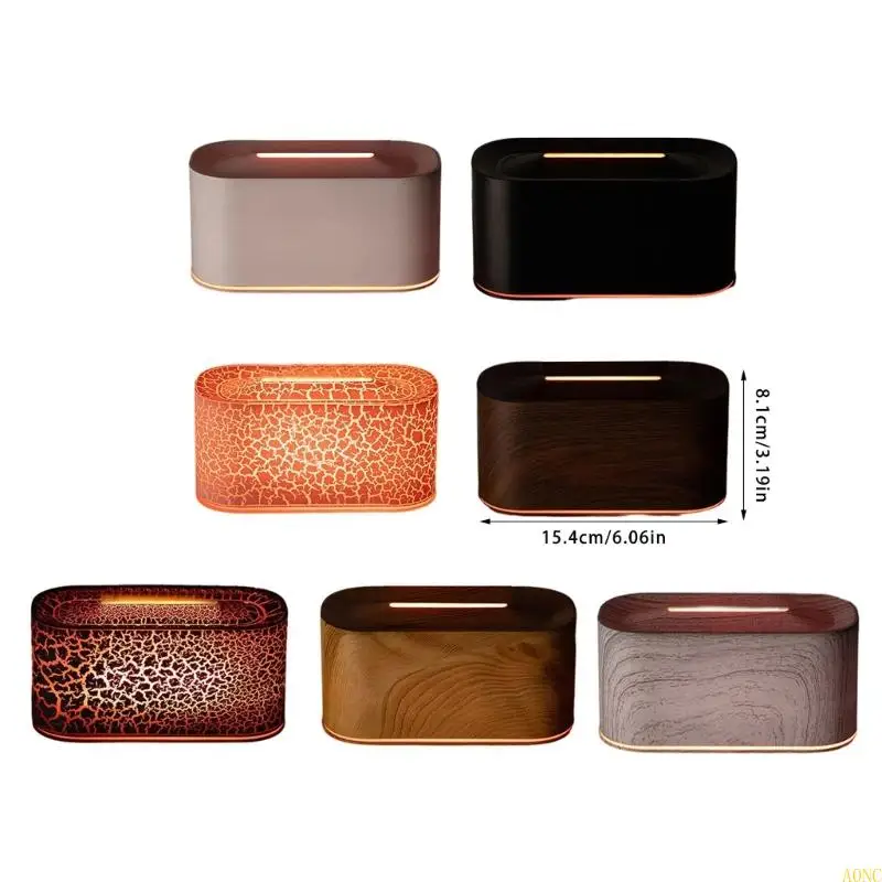 جهاز ترطيب غير مسموع حديث A0NC مع صور محاكاة للنار وعمل هادئ لمزاج غرفة المعيشة #6