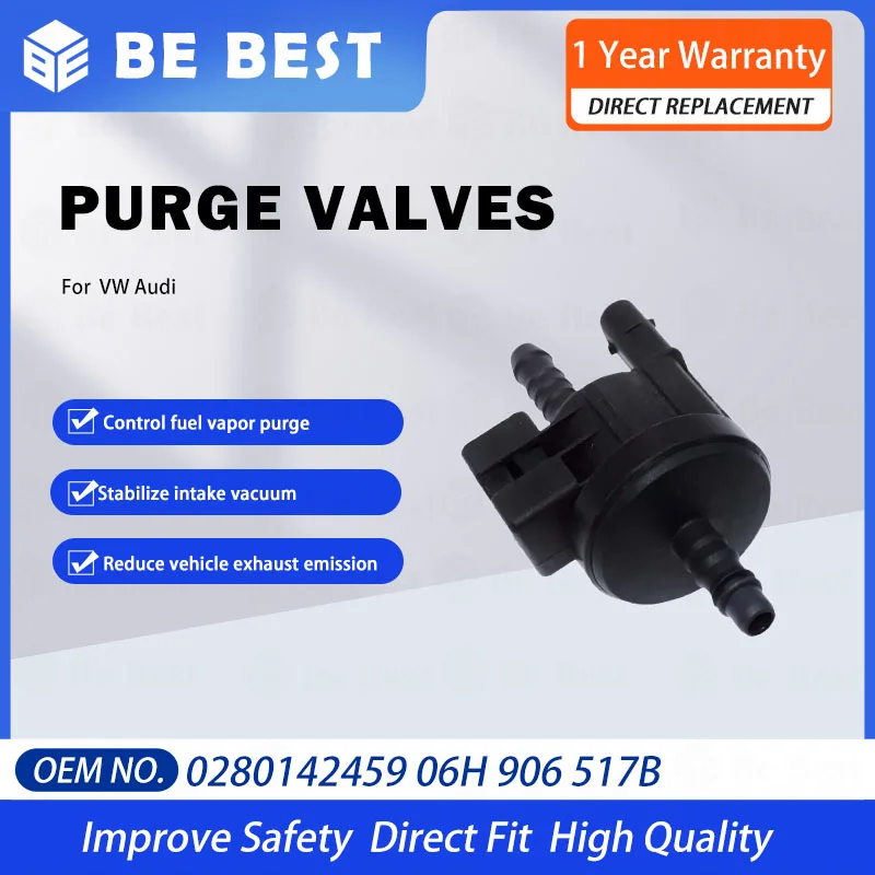 Vapor Canister Purge Valve Solenoid Valve  for Audi A3 A4 R8 Seat EXEO Engine CDHA CDHB 0280142459 06H906517B 0280142458
