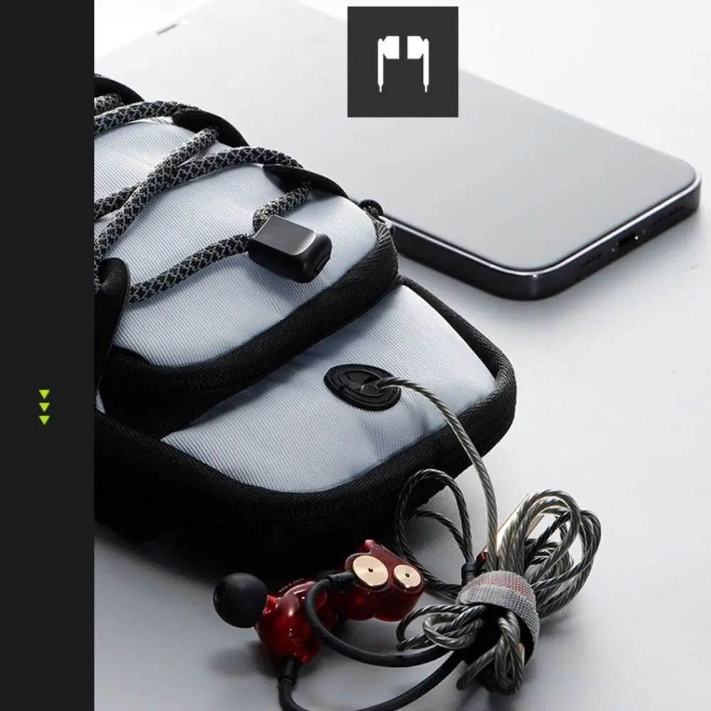 

Double-layers Running Phone Bag Adjustable Protective Wrist Phone Bag Reflective Fall Prevention Sports Arm Bag Universal