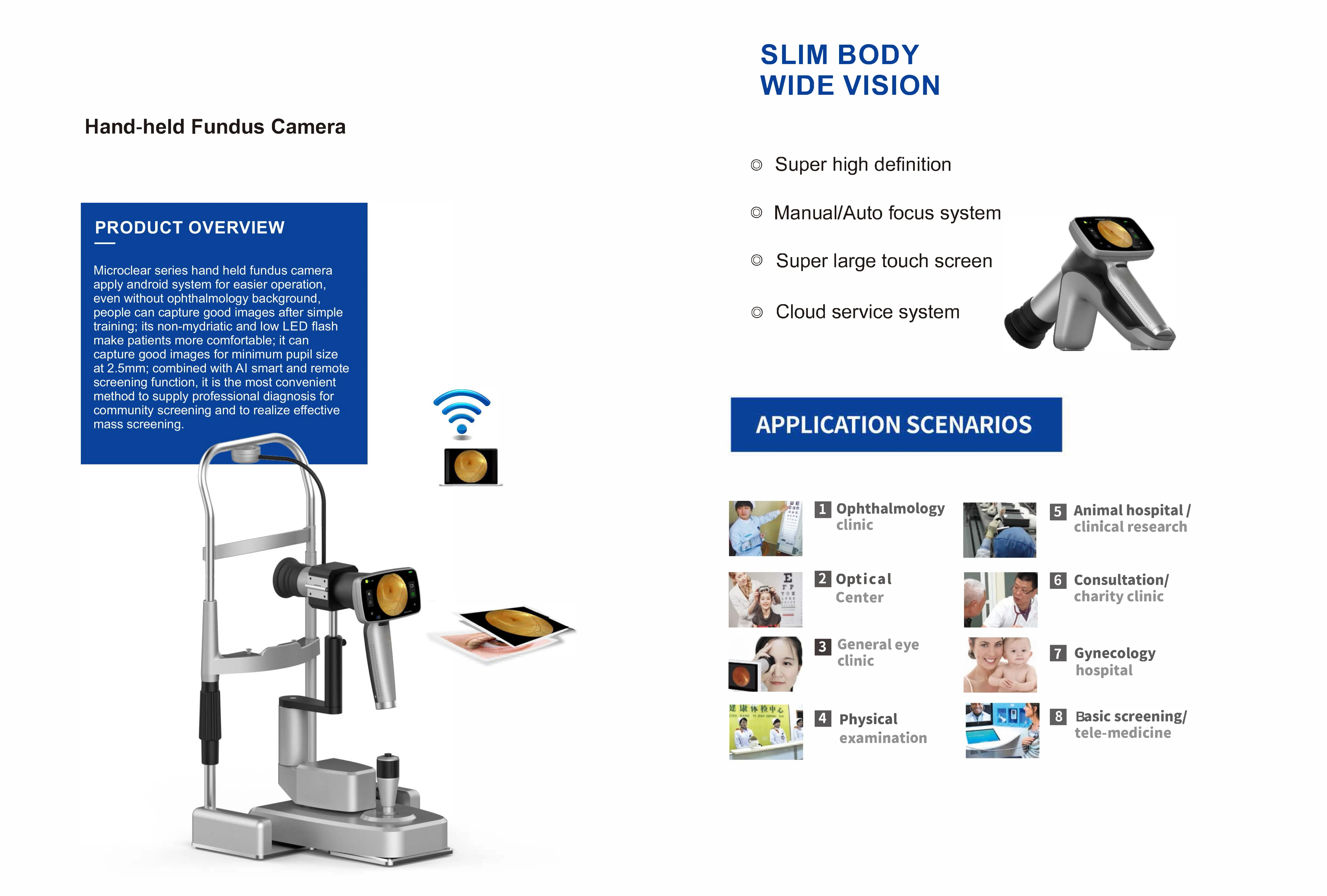 ophthalmology equipment Hand-held retina fundus photography Camera retinal camera