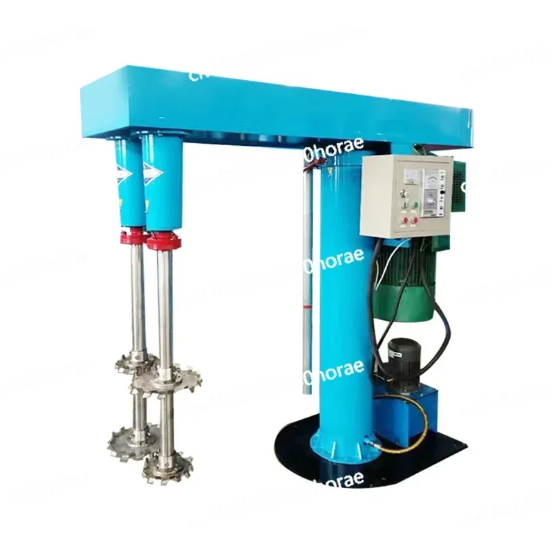 Vertical high and low speed disperser, paint and coating