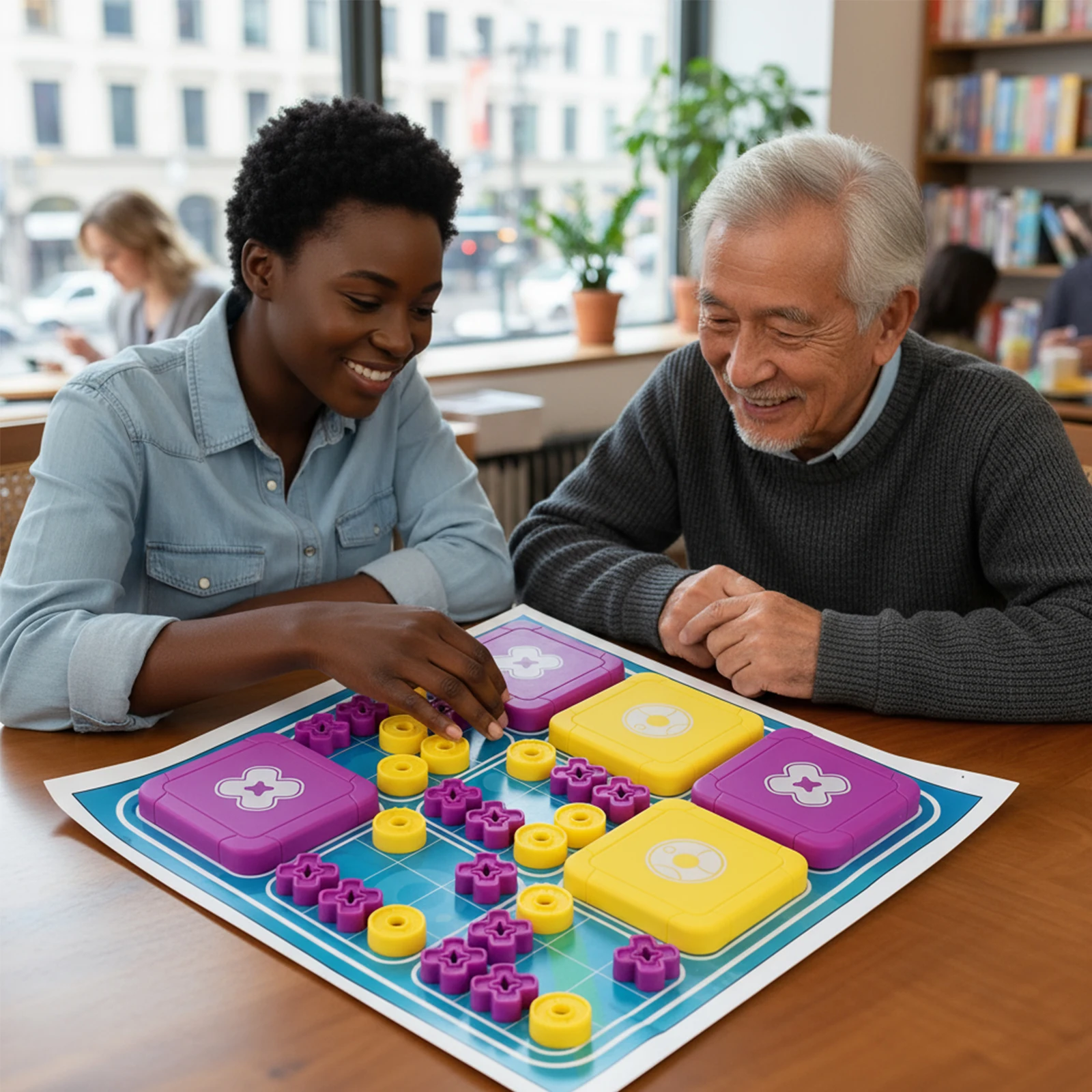 لعبة Tic Tac Toe Bolt الممتعة للعائلة، مجموعة ألعاب لوحية صديقة للسفر، رائعة لألعاب حفلات عيد الميلاد #4