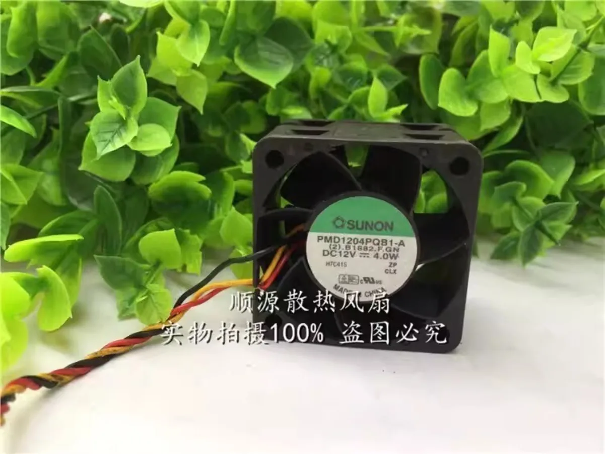 For SUNON PMD1204PQB1-A DC12V 4.0W 40*40*28MM 3-Wire Silent Cooling Fan