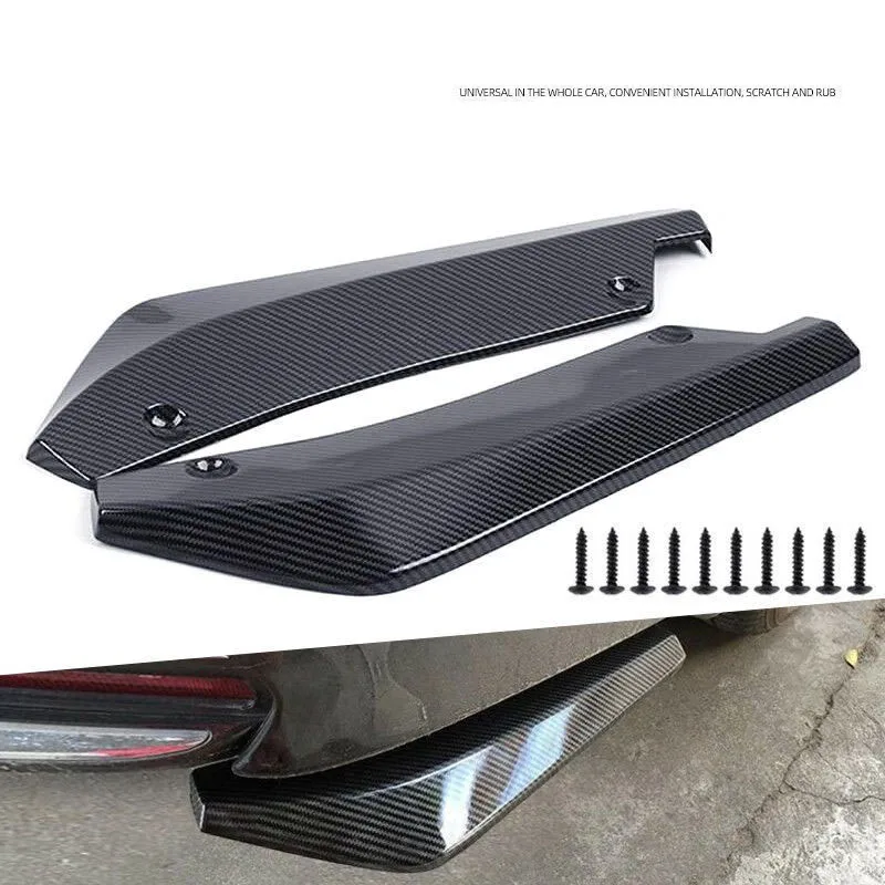 

Universal Car front Rear Bumper Strip Lip Diffuser Splitter Spoiler Scratch Protector Carbon fiber Winglets Side Skirt Extension