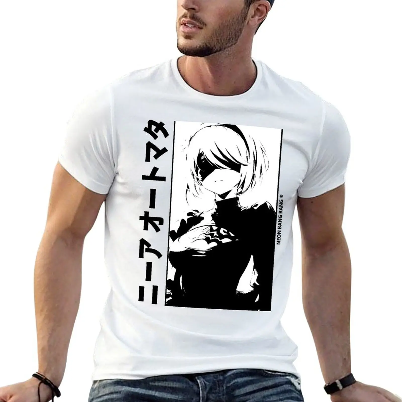 

Nier Automata #5 T-Shirt t shirt man luxury black cotton t-shirt plain for man package T-Shirt