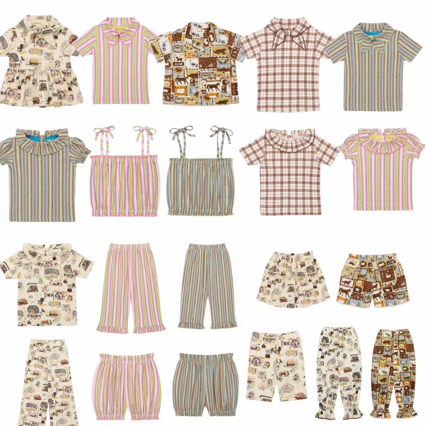 

Детский комплект: футболка и шорты с принтом, лето 2026, модный, с бантом, для девочек, хлопок, милый, нарядный