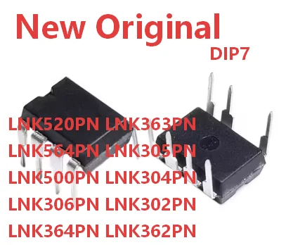 10/PCS New LNK302PN LNK304PN LNK305PN LNK306PN LNK362PN LNK363PN LNK364PN LNK500PN LNK520PN LNK564PN DIP7 Power management chip