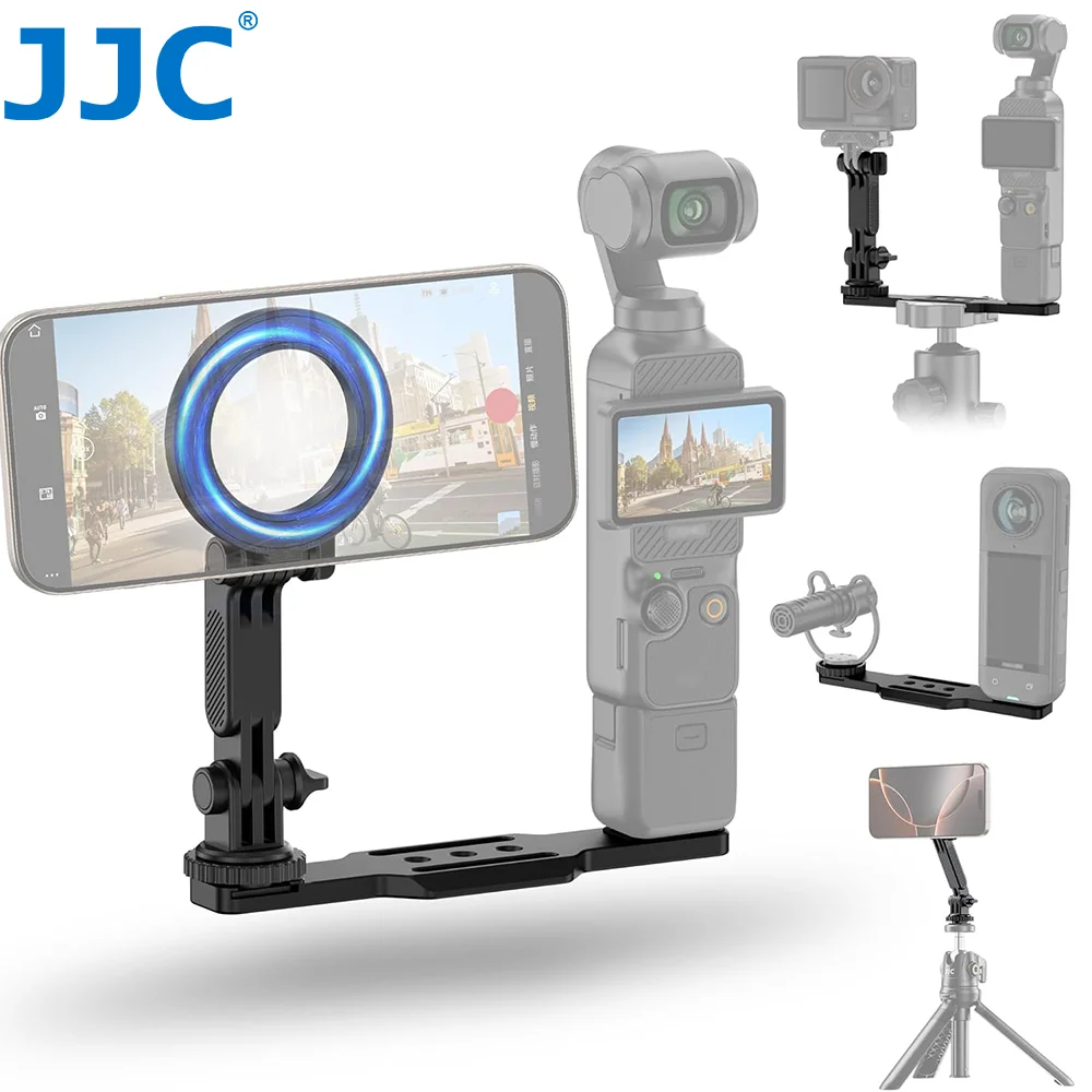 

Держатель телефона JJC Magsafe для DJI Osmo Pocket 3, аксессуары для крепления, расширительные аксессуары с резьбовым отверстием 1/4 дюйма, используемый с удлинителем штатива
