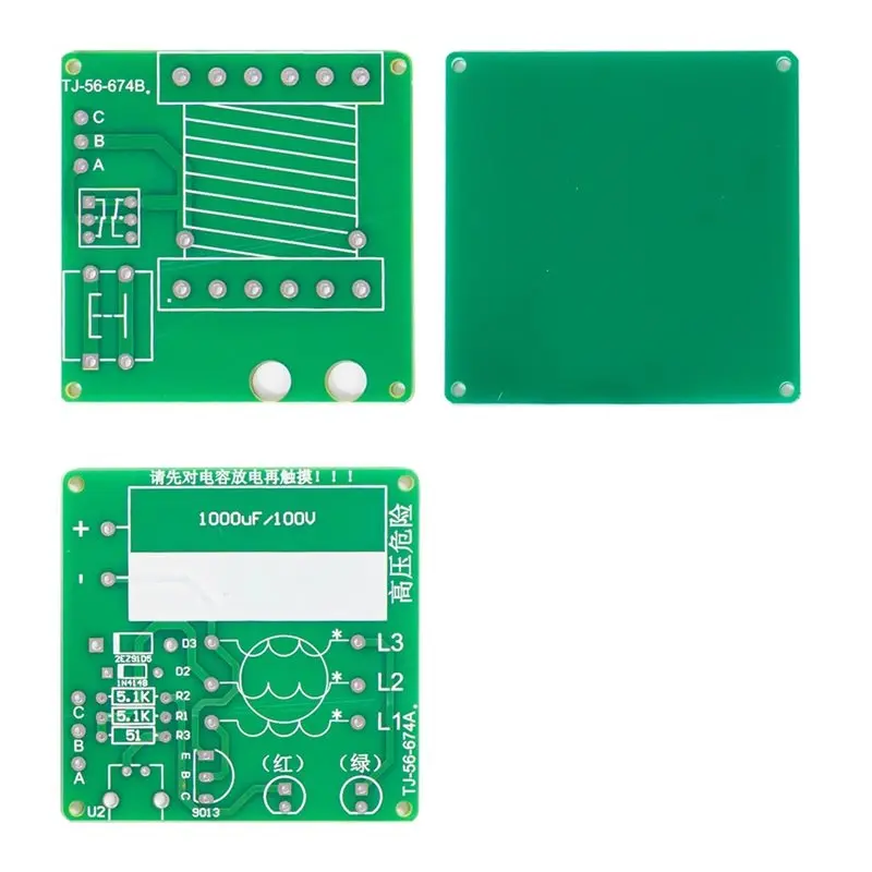 High Voltage 100V Mini Coilgun DIY Kit Micro USB Fast Charging Solder Assembly Educational Electronic Project Required