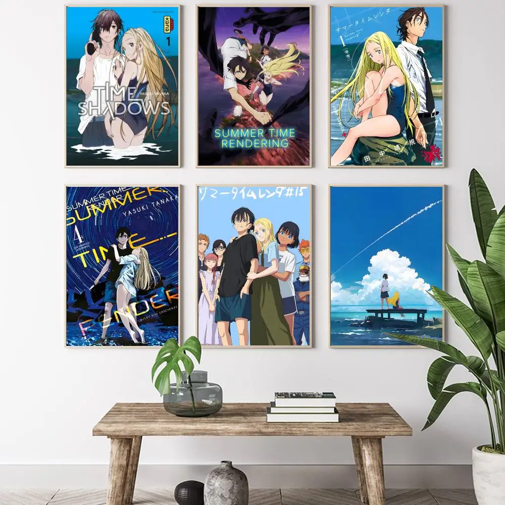 S-Summer Time Rendering Painting Calligraphy HD Canvas Poster living room bedroom bar aesthetic decoration