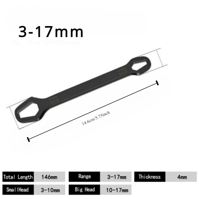 Universal Torx Wrench Adjustable Multifunction Wrench 8-22MM Manual Repair Tool Bicycle Motorcycle Car Repair Tool Torx Wrench