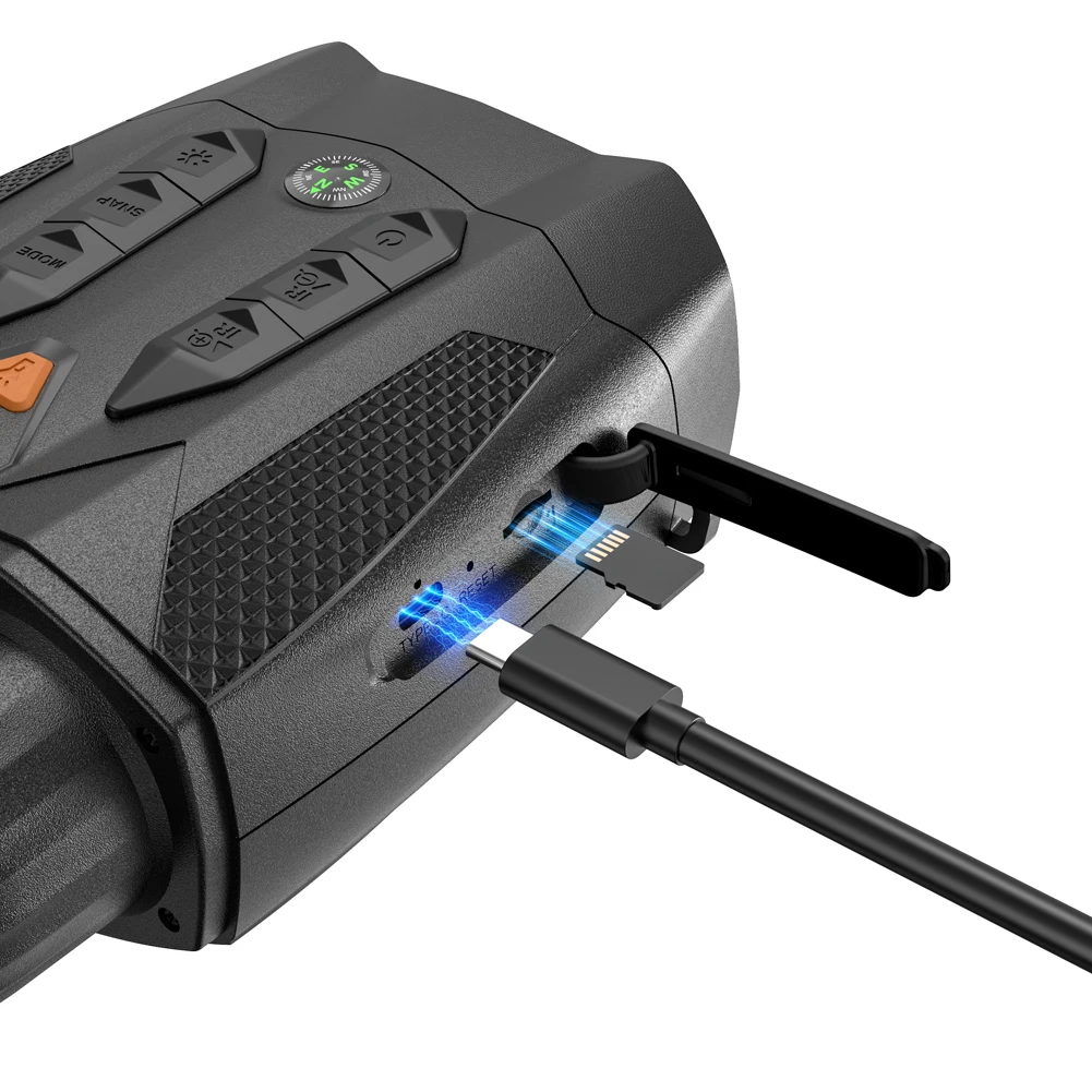 Infrarot-Nachtsichtbrille, 800 m Nachtreichweite, Infrarot-Fernglas, 10-facher Digitalzoom, 3-Zoll-IPS-Bildschirm für Campingreisen im Freien