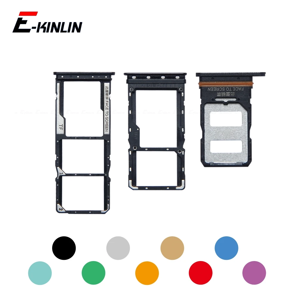 

Sim Card Micro SD Card Tray Socket Holder Slot Container Connector Adapter Parts For XiaoMi Redmi Note 11 11T Pro Plus 4G 5G