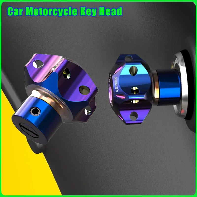 

1 шт., универсальный ключ с ЧПУ для автомобиля, мотоцикла, головка ключа из алюминиевого сплава, титановый горения, шестигранный ключ, наконечник, аксессуары для авто украшения