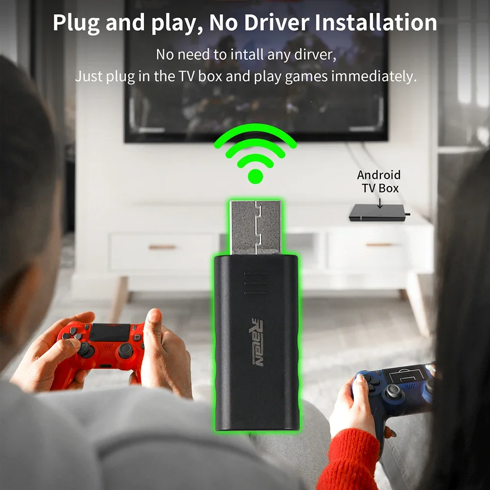 Convertidor de Gamepad, receptor USB, Compatible con Bluetooth 5,3, adaptador de controlador inalámbrico USB para Switch PC PS4, PS5, Gamepad