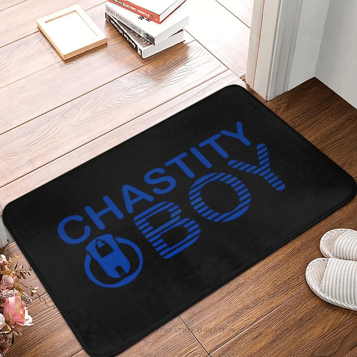 BDSM Bondage Discipline Dominance Submission Kitchen Non-Slip Carpet CHASTITY BOY Blue Label Flannel Mat Entrance Door Doormat