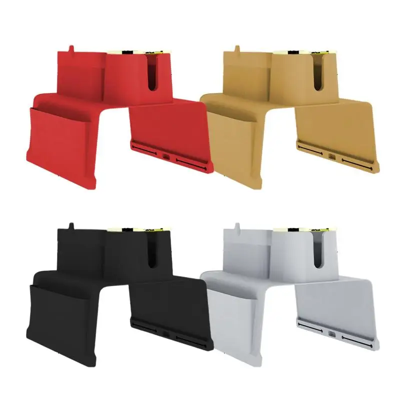 Sofa Armrest Tray Silicone Arm Rest Drink Holder Weighted Sofa Arm Tray With Side Pockets Phone/Remote/Snacks Sofa Cup Holder