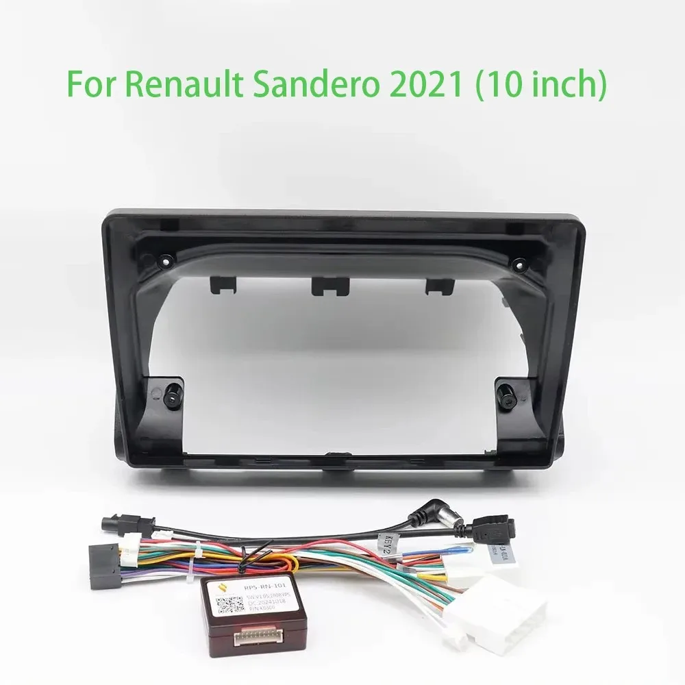 

For RENAULT SANDERO 2021 Car Accessories 9/10Inch Fascia Radio Stereo GPS Android Player 2Din Head Unit Panel Dash Install Frame
