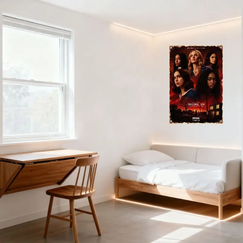 الأصلي الخطيئة HBO ماكس سلسلة خمر تين تسجيل-5 النساء المشهد الريفي الرجعية المعادن المشارك للمنزل بار جدار ديكور 8x12 بوصة #4