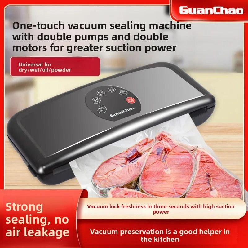 FKJ Vacuum Sealing Machine Household Small Vacuum Machine Commercial Food Packaging Dry and Wet Packaging