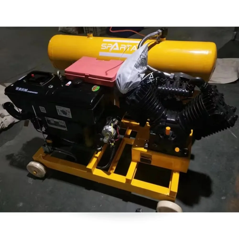 

Portable Diesel Piston Air Compressor 40 CFM – For Wrecker, Roadside Tire Inflation & Emergency Air Tools