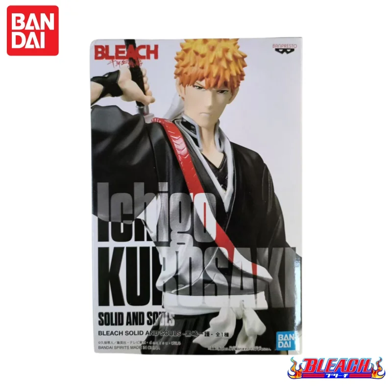 

В наличии Bandai, оригинальная модель Banpresto Bleach Kurosaki Ichigo, кукла, новая коробка, аниме-фигурки, игрушки, экшн-фигурка