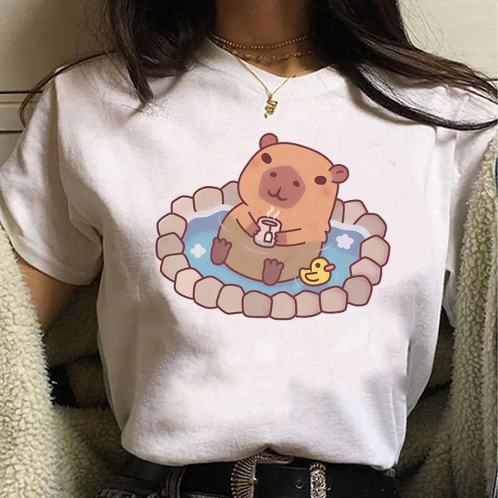 

Capybara top women designer harajuku tshirt female harajuku clothing