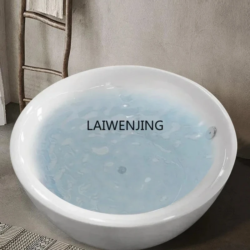 

W31- household bathtub circular surf massage small apartment acrylic European hotel B & B independent bathtub