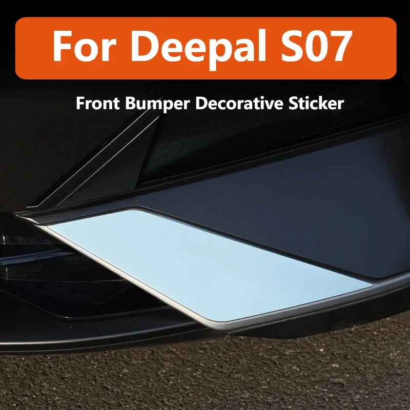

For Changan Deepal S7 S07 2026 Front Bumper Decoration Sticker Anti Scratch Bumper Molding Trim Exterior Modified Accessories
