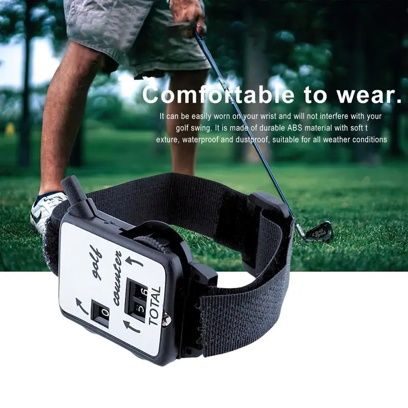 Golf Manual Scorer Wristband Manual Score Keeper Golf Counter Golf Score Counter Watch Hand Mechanical Counters Mini Golf Shot