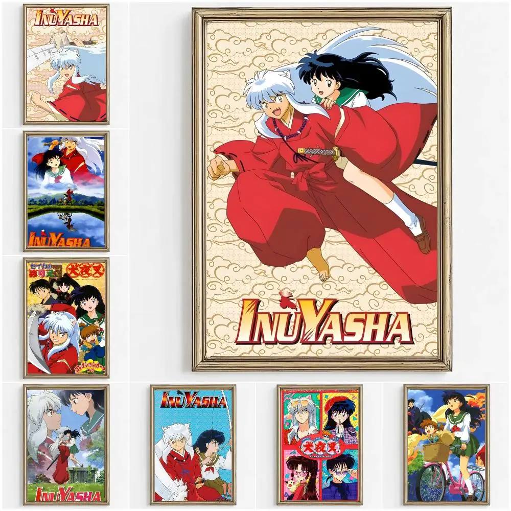 Comics I-Inuyasha Painting Calligraphy Canvas Painting Art For Bedroom Living Room Home Decor Wall Decoration Decals Gift