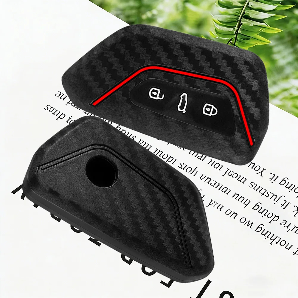 Premium Soft Silicone Car Key Case Cover For Seat Leon Mk4 Cupra Formentor For Skoda Octavia A8 MK4 Mk8 For VW Golf 8 GTI ID 4 view 4