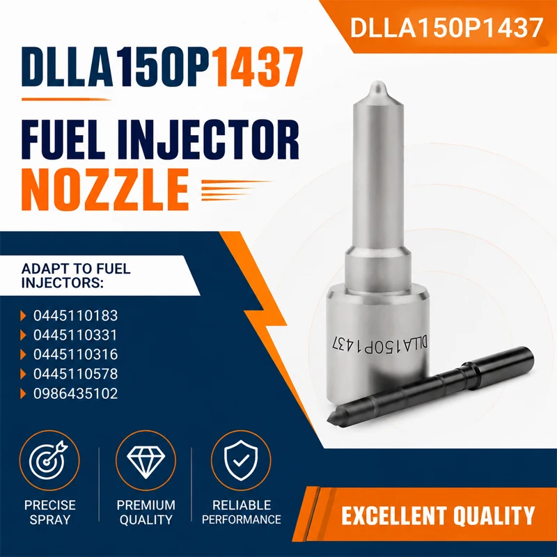 DLLA150P1437:Common Rail Euro III Fuel Spray Nozzle Is Suitable For Injector Model: 0986435102'0445110331'0445110316'LG0142'*