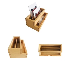 Cards Stand Wooden Sorting Tray Montessori Language Materials Early Childhood Educational Equipment Life Cycle Learning Tools