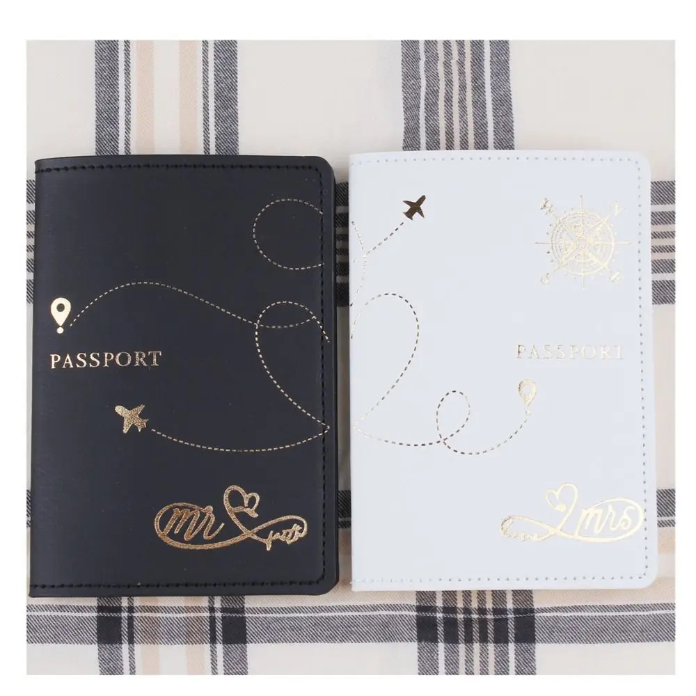 PU Leather Travel Passport Cover Fashion Women Passport Holder Case for Men Travel Credit Card Protector Cover