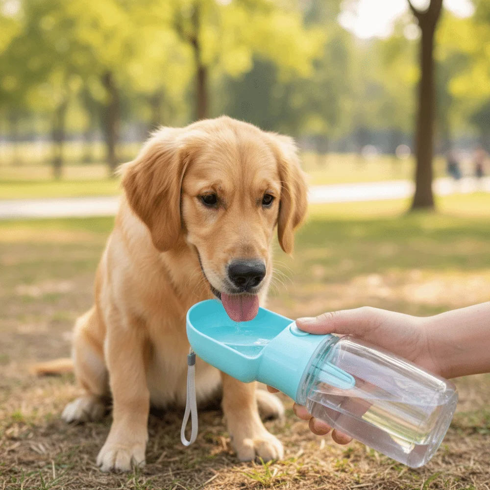 

Leak Proof Portable Pet Water Bottle Heat-resistant Drinking Bottle Dog Food Container Pet Feeder Large Capacity Pet Travel Cup