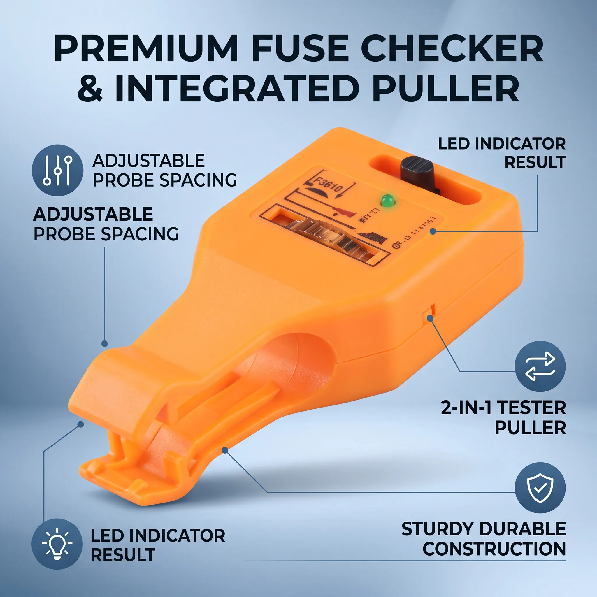 Car Repair Diagnostic Accessory 24V Automotive Blade Tester Mini Pull Force Measurement Inspection Testing Tool