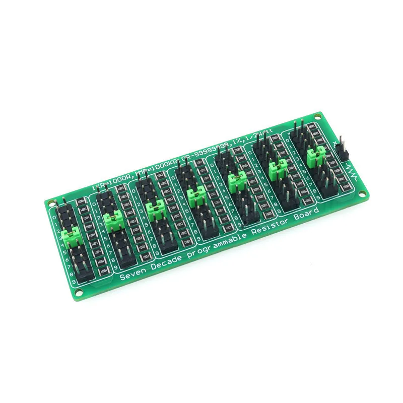 1R - 9999999R Seven Decade Programmable Resistor Resistance Board,Step 1.0R,1%,1/2 Watt.
