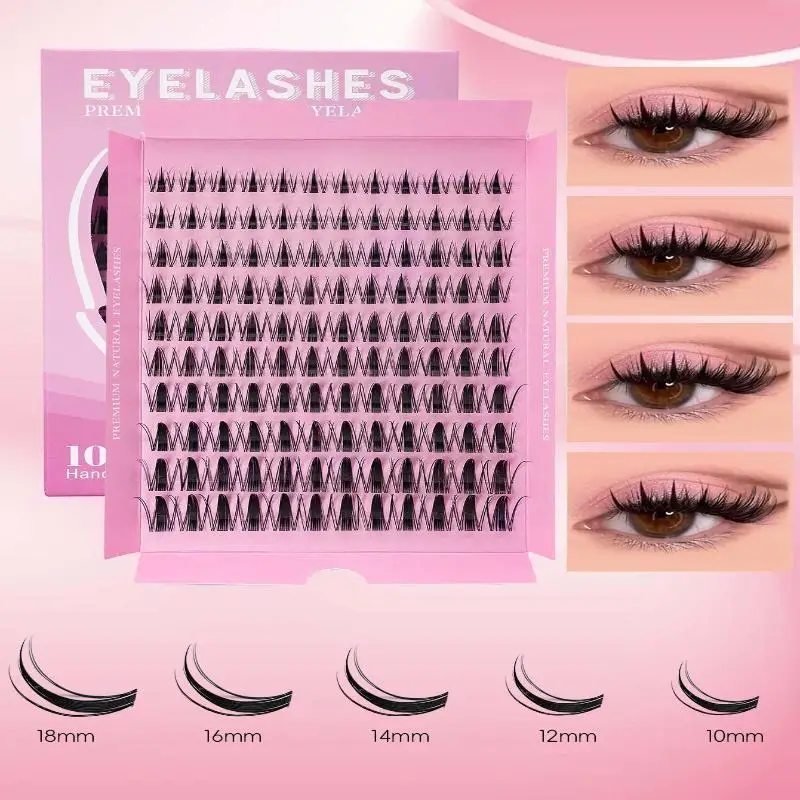 120Pcs Large Capacity Eyelash Clusters Natural Wispy Soft Texture Daily Wear Party Cosplay False Lashes for Comfortable Fit