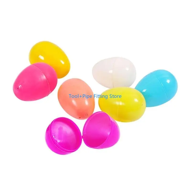 F92B Colorful Easter Eggs Set of 12 Egg for Shell Plastic Filling Chicken Egg Cov