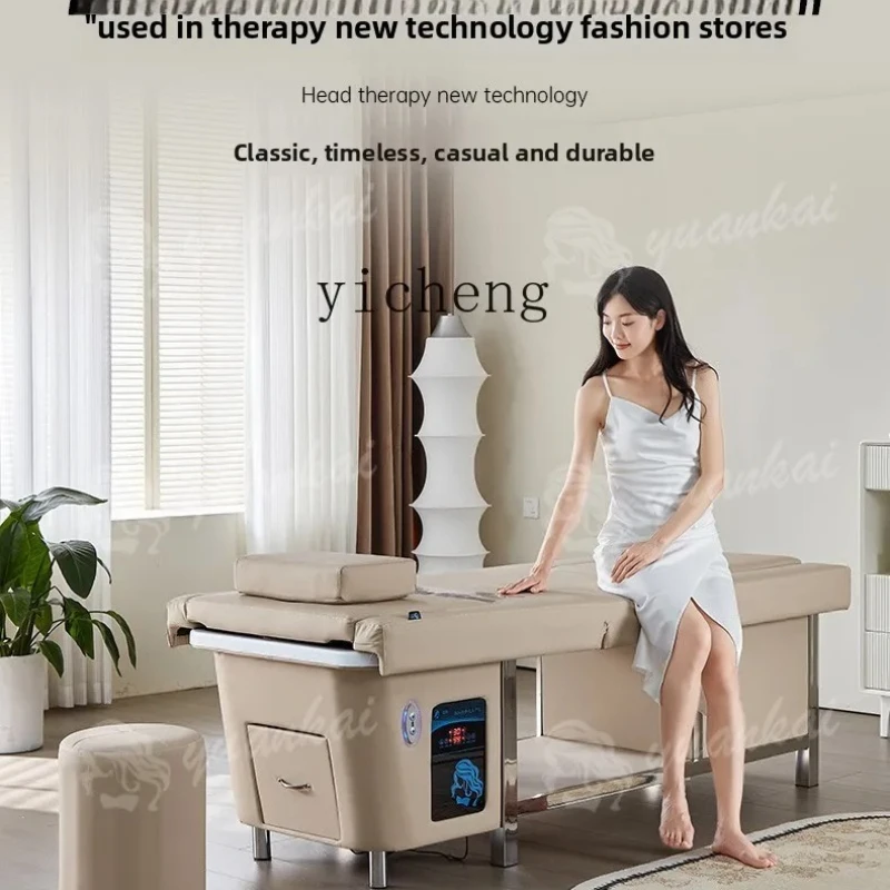 Z14- Shampoo Bed Electric Lifting Head Therapy Foot Bath Sofa Integrated Bed Foot Washing SPA Massage Bed