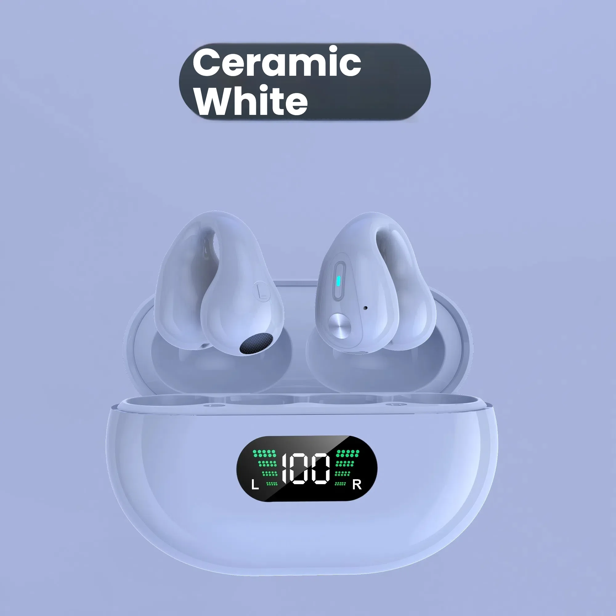 TWS S22 X22 Wireless Headset Earphone Clip Ear Mini Digital Display High Sound Quality Sports True Noise Reduction ANC Bluetooth image 2