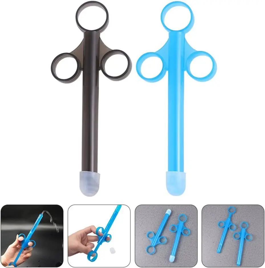 Enema Inject Oil Lubricant Applicator Lube Launcher Syringe Injector Enema Anal Vagina Clean Tools Feminine Hygiene Product